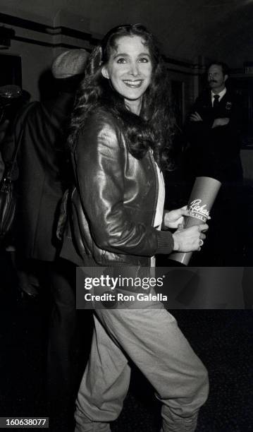 Actress Connie Sellecca attending the premiere of "Richard Pryor-Live On The Sunset Strip" on March 11, 1982 at the Westwood Theater in Westwood,...
