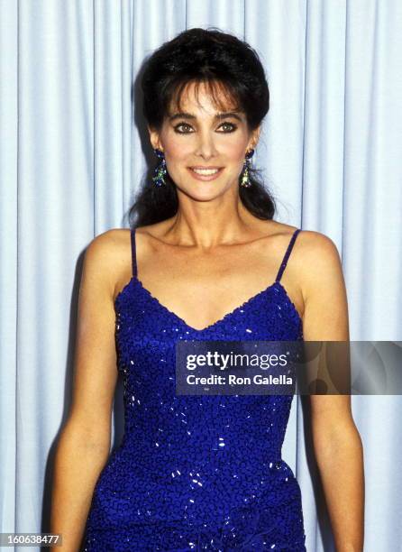 Actress Connie Sellecca attends the 37th Annual Primetime Emmy Awards on September 22, 1985 at Pasadena Civic Auditorium in Pasadena, California.