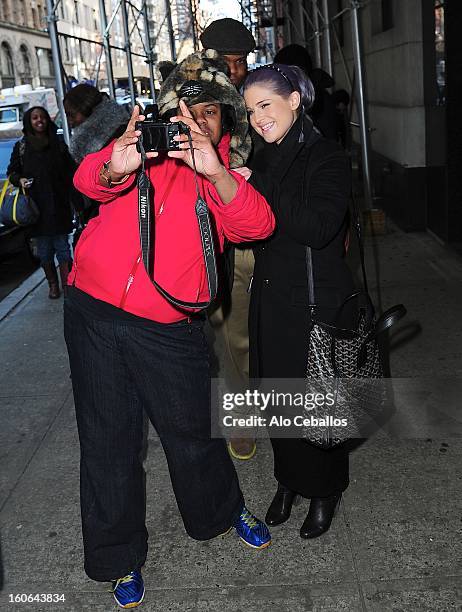 Kelly Osbourne is seen in Chelsea on February 4, 2013 in New York City.