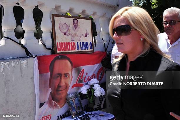 Paraguayan deputy Fabiola Oviedo, daughter of former general and UNACE party presidential candidate Lino Oviedo --who died along with his bodyguard...
