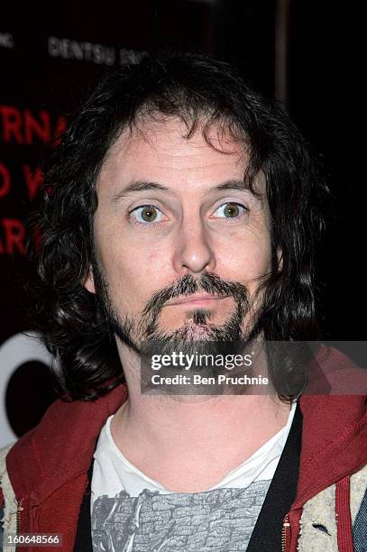 Paul Flannery of "Ray Guns Looks Real Enough" attend the press night for Siro-A show, described as Japan's version of the Blue Man Group at Leicester...