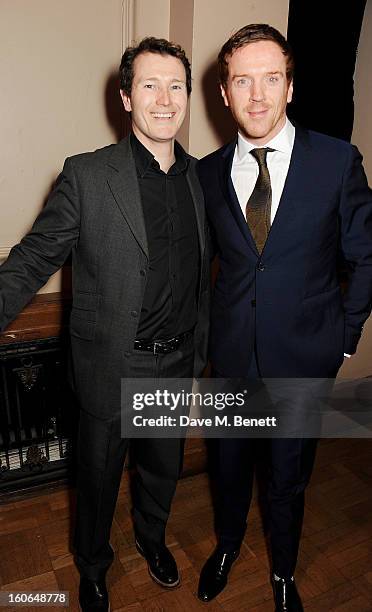 Nick Moran and Damian Lewis attend the London Evening Standard British Film Awards supported by Moet & Chandon and Chopard at the London Film Museum...