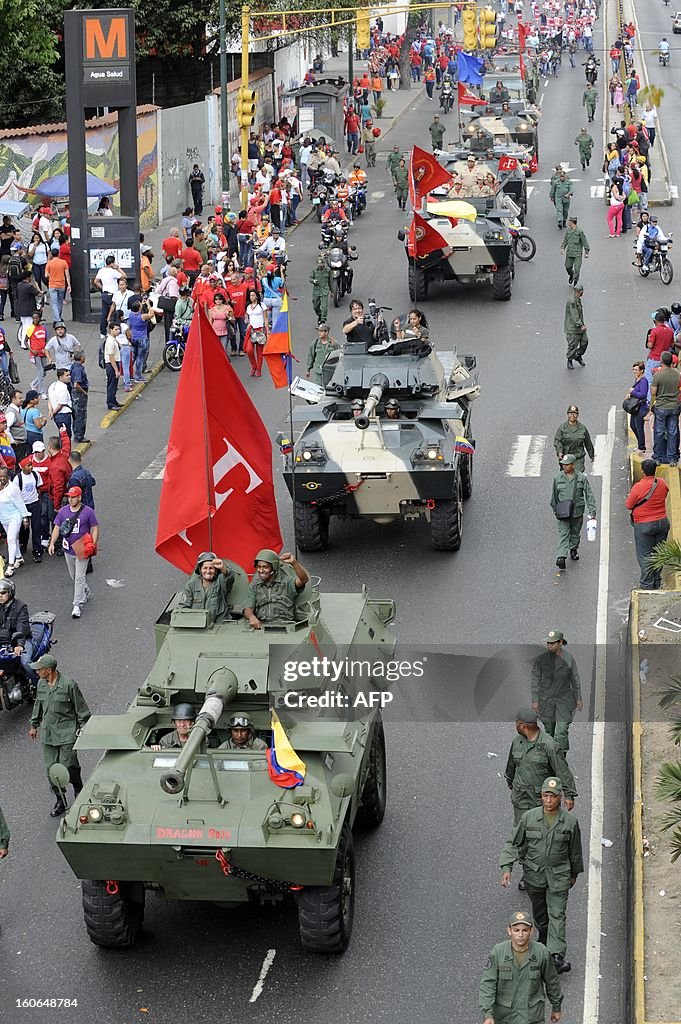 VENEZUELA-POLITICS-CHAVEZ-FAILED COUP-ANNIVERSARY