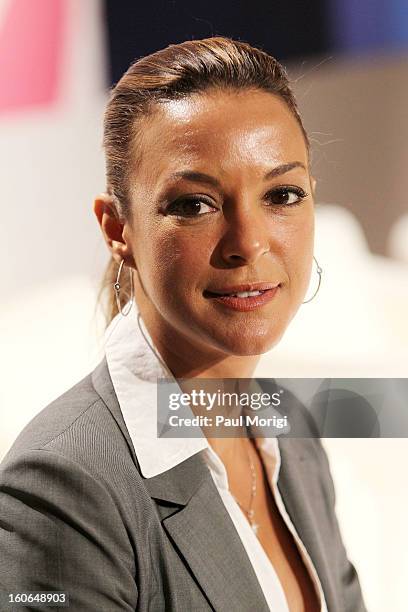 Actress Eva LaRue poses for a photo at the 2013 Susan G. Komen Global Women's Cancer Summit at Fairmont Hotel on February 4, 2013 in Washington, DC.