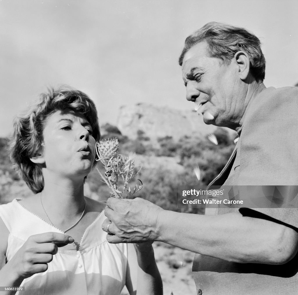 Shooting Of The Film 'Les Lettres De Mon Moulin' By Marcel Pagnol