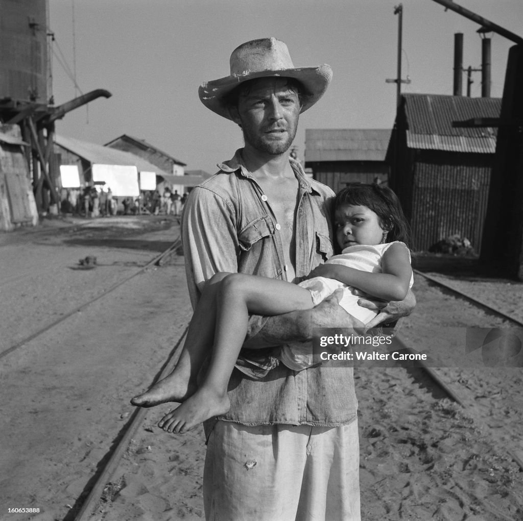 Shooting Of The Film 'Les Orgueilleux' By Yves Allegret