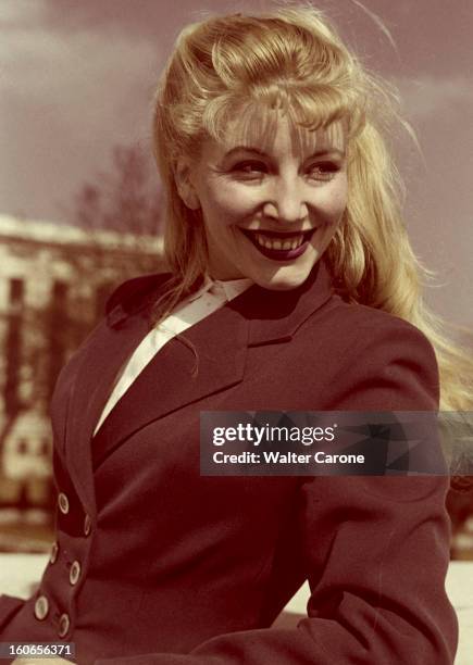 Rendezvous With Jacqueline Pagnol, Marcel Pagnol Wife. France -Années 1950 - Portrait de Jacqueline PAGNOL, actrice et épouse de Marcel PAGNOL,...