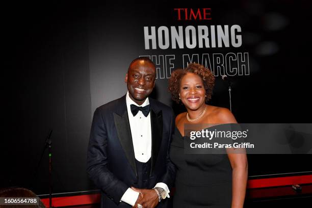 Yusef Salaam and Tayari Jones attend TIME Honoring The March: An Impact Family Dinner at The National Center for Civil and Human Rights on August 10,...