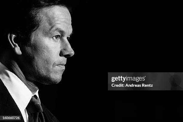 An alternative view of Mark Wahlberg at a photocall for 'Broken City' at Hotel Ritz Carlton on February 4, 2013 in Berlin, Germany.