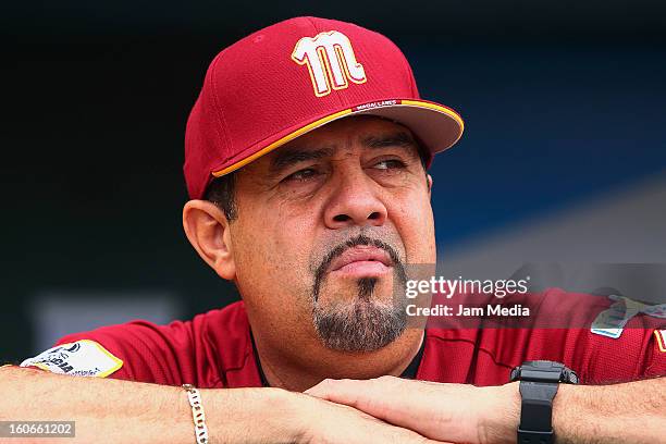 Luis Sojo, coach of Venezuela looks on during the Caribbean Series 2013 at Sonora Stadium on February 03, 2013 in Hermosillo, Mexico.