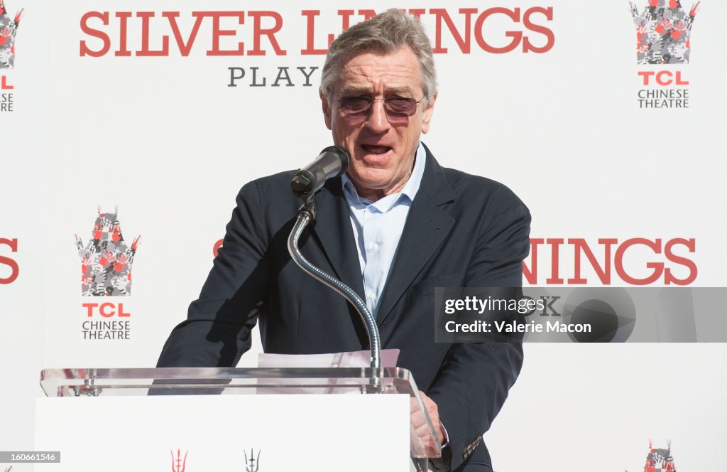 Robert De Niro Hand And Footprint Ceremony