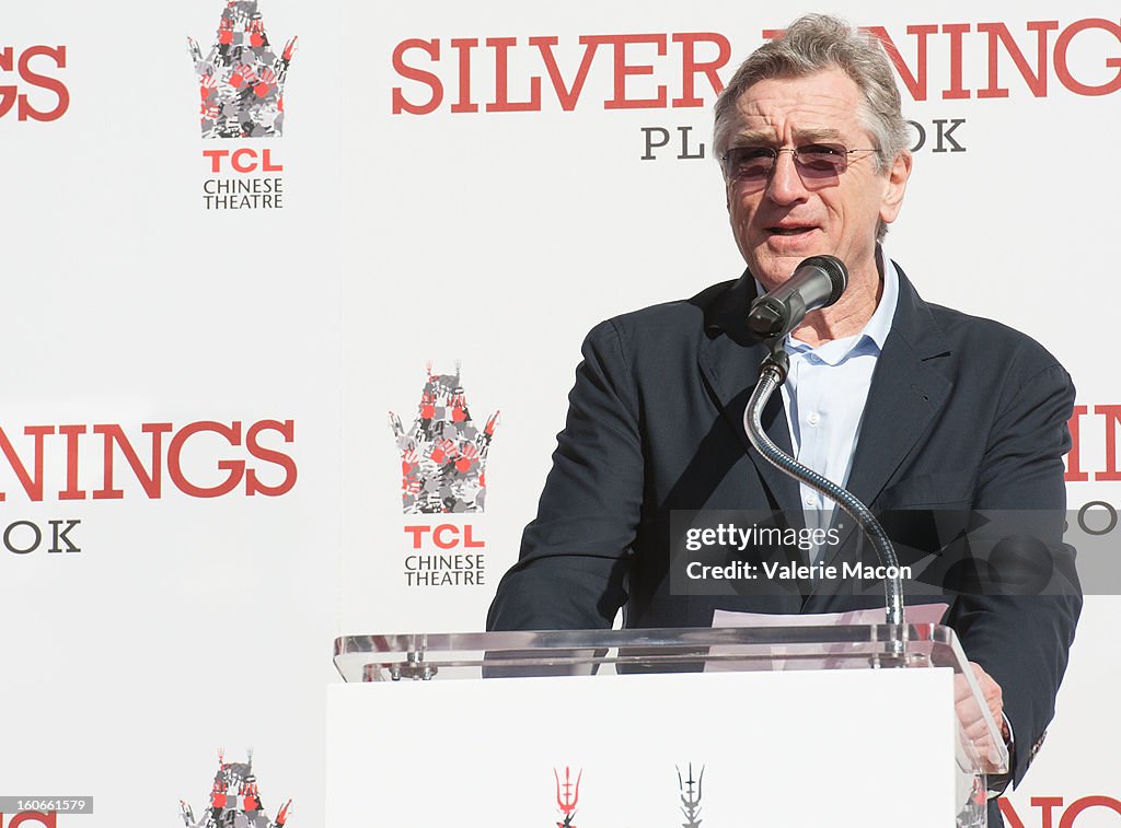 Robert De Niro Hand And Footprint Ceremony