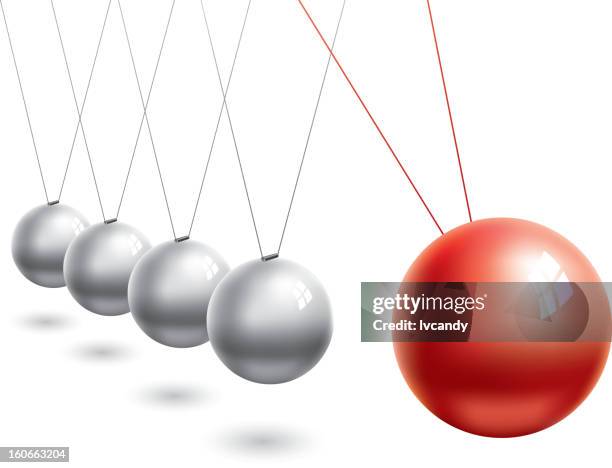 newton's cradle - perpetuum stock illustrations