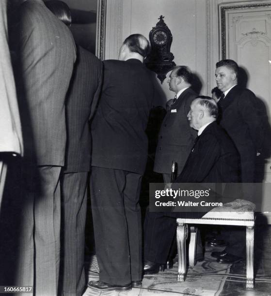 Presidential Election Of Rene Coty. Le 23 décembre 1953, René COTY, sénateur, vice-président du Conseil de la République, est élu président de la...