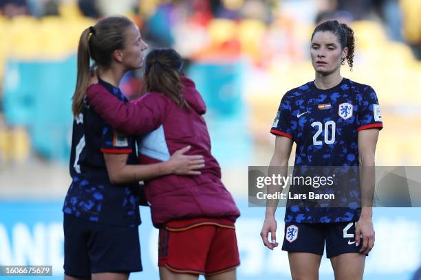 Dominique Janssen of Netherlands shows dejection after the team's 1-2 defeat and elimination from the tournament following the FIFA Women's World Cup...