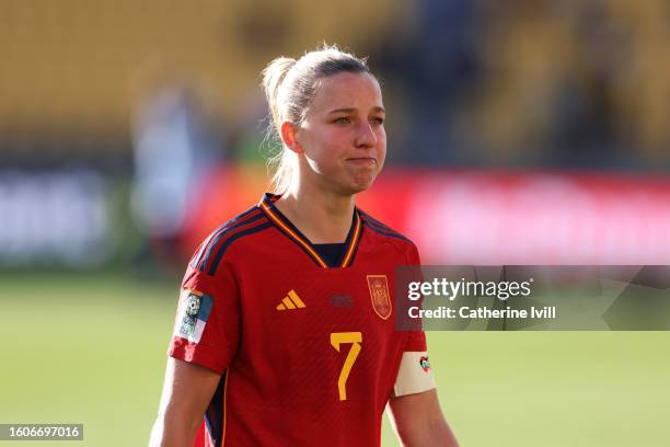 Jackie Groenen of Netherlands shows dejection after the team's 1-2 defeat and elimination from the tournament following the FIFA Women's World Cup...