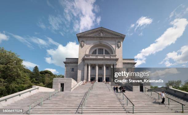 st. joseph's oratory in montreal - oratory of st joseph stock pictures, royalty-free photos & images