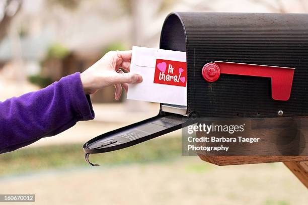 you've got mail - barbara valentin stock pictures, royalty-free photos & images