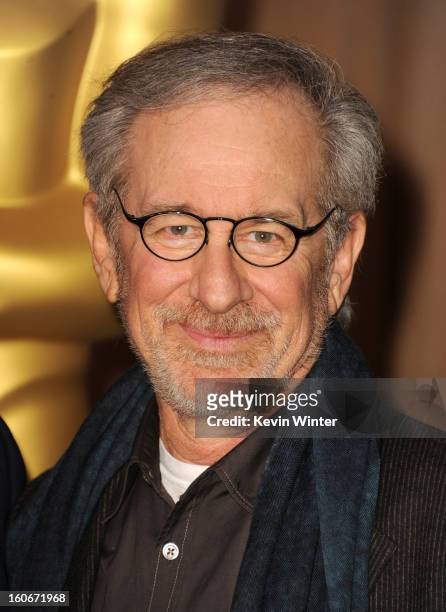 Director Steven Spielberg attends the 85th Academy Awards Nominations Luncheon at The Beverly Hilton Hotel on February 4, 2013 in Beverly Hills,...