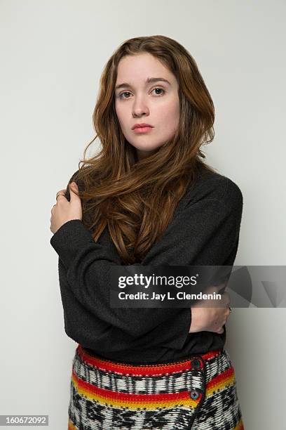 Actress Alice Englert is photographed at the Sundance Film Festival for Los Angeles Times on January 20, 2013 in Park City, Utah. PUBLISHED IMAGE....