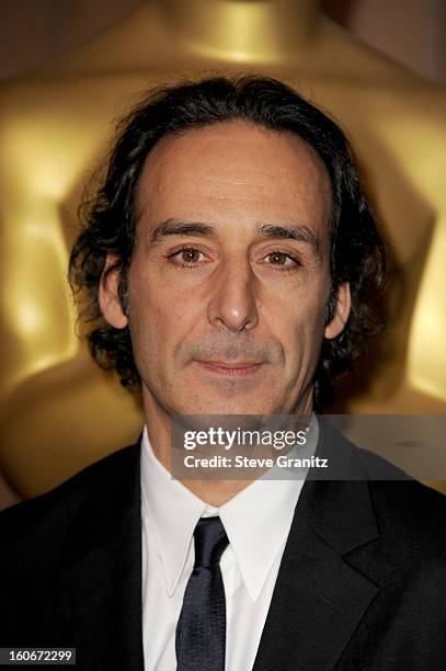 Composer Alexandre Desplat attends the 85th Academy Awards Nominees Luncheon at The Beverly Hilton Hotel on February 4, 2013 in Beverly Hills,...