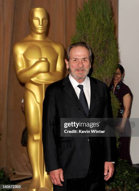 Actor Tommy Lee Jones attends the 85th Academy Awards Nominations Luncheon at The Beverly Hilton Hotel on February 4, 2013 in Beverly Hills,...