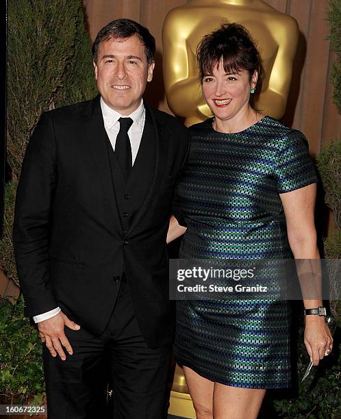 Director/writer David O. Russell and producer Holly Davis attend the 85th Academy Awards Nominees Luncheon at The Beverly Hilton Hotel on February 4,...