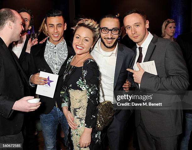 Fady Elsayed, Jaime Winstone, Aymen Hamdouchi and Jason Maza attend the London Evening Standard British Film Awards supported by Moet & Chandon and...