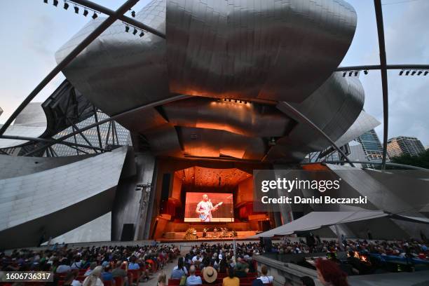 Vieux Farka Toure performs during GRAMMY® Legacies and Looking Ahead and Member Lounge at Pritzker Pavillion Stage on August 10, 2023 in Chicago,...