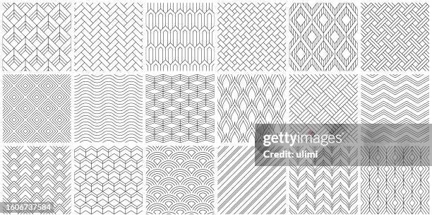 illustrazioni stock, clip art, cartoni animati e icone di tendenza di motivi geometrici senza soluzione di continuità - motivo ripetuto
