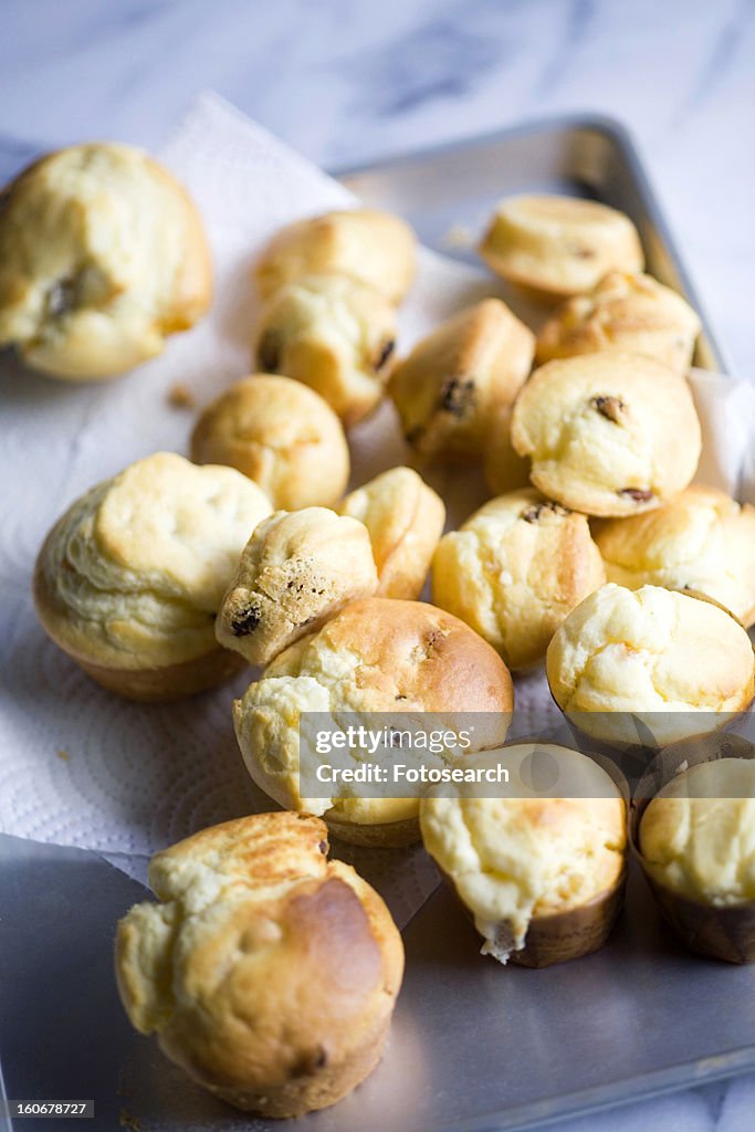 Muffin with raisins