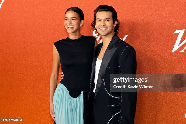 Bruna Marquezine and Xolo Maridueña attend Variety Power of Young Hollywood at NeueHouse Los Angeles on August 10, 2023 in Hollywood, California.
