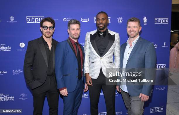 Geoff Thomson, Nicholas Alexander, Ramsay Philips and Constantinos Koumontzis attend the opening night of the 19th annual Hollyshorts Film Festival...