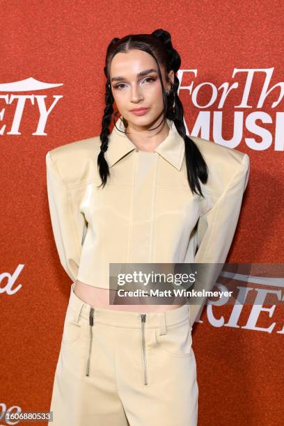 Poppy attends the Variety Power of Young Hollywood Presented by For the Music at NeueHouse Hollywood on August 10, 2023 in Hollywood, California.