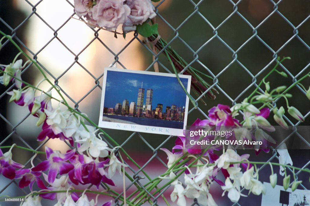 Atmosphere In New York After The Islamist Attacks Of September 11th 2001 Against The World Trade Center Towers