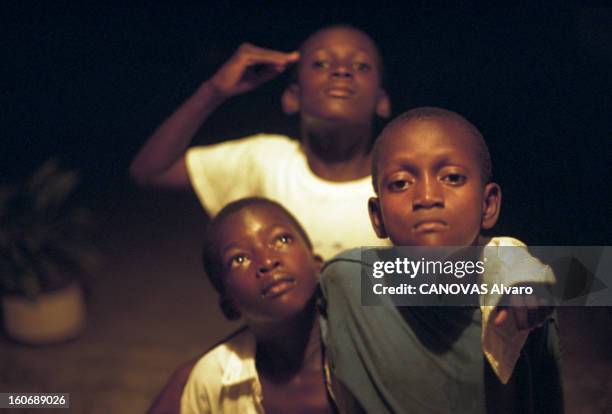 The Aids Epidemic In West Africa. Le Centre de l'Espoir fondé par Lotti LATROUS, dans le bidonville d'ADJOUFFOU aux portes d'Abidjan, en...