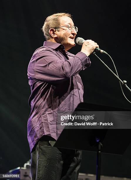 Idir performs at L'Olympia on February 4, 2013 in Paris, France.