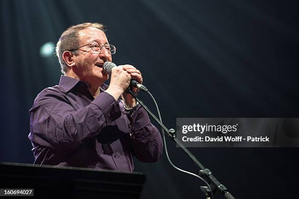 Idir performs at L'Olympia on February 4, 2013 in Paris, France.