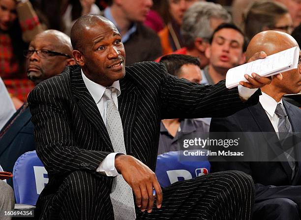New York Knicks assistant coach Herb Williams looks on during a game against the Atlanta Hawks at Madison Square Garden on January 27, 2013 in New...