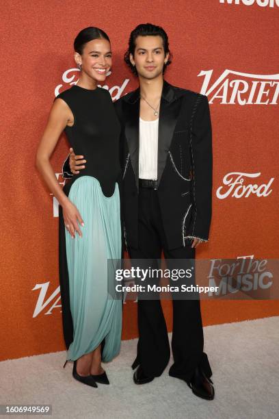 Bruna Marquezine and Xolo Maridueña attend the Variety Power Of Young Hollywood at NeueHouse Los Angeles on August 10, 2023 in Hollywood, California.