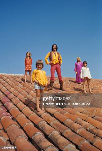 Close-up Of Jean-claude Drouot. France- août 1970- Collioure: à l'occasion de la rediffusion du feuilleton très populaire 'Thierry la Fronde',...