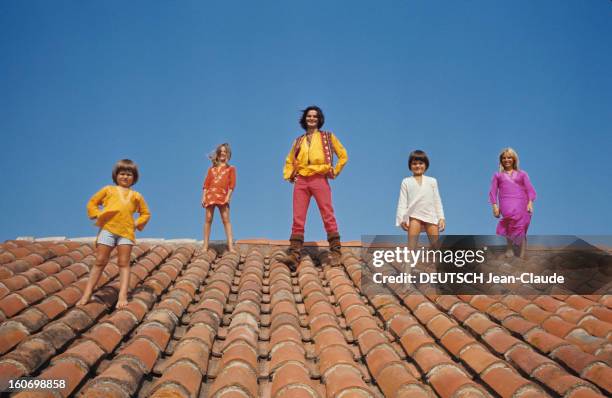 Close-up Of Jean-claude Drouot. France- août 1970- Collioure: à l'occasion de la rediffusion du feuilleton très populaire 'Thierry la Fronde',...