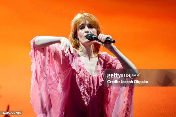 Florence Welch of Florence and the Machine performs at the Sziget Festival 2023 on August 10, 2023 in Budapest, Hungary.