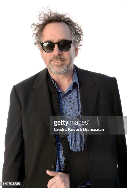 Director/producer Tim Burton poses for a portrait during the 85th Academy Awards Nominations Luncheon at The Beverly Hilton Hotel on February 4, 2013...