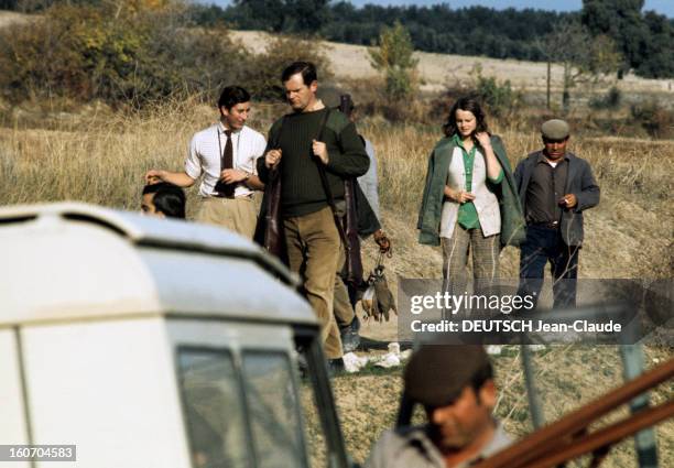 Rendezvous With Prince Charles, Prince Of Wales. Andalousie - novembre 1973- A l'occasion de la chasse à la perdrix en Espagne. Le Prince CHARLES,...