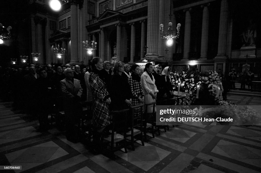 The Funeral Of Coco Chanel At The Church Of The Madeleine, Paris