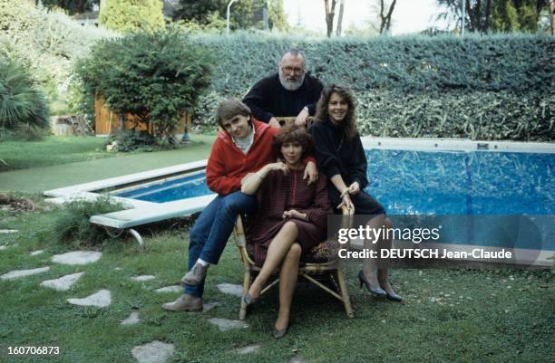 Rendezvous With Sergio Leone With Family In Rome. Rome- novembre 1983- A l'occasion du bouclage du tournage du film 'Il était une fois l'Amérique'...