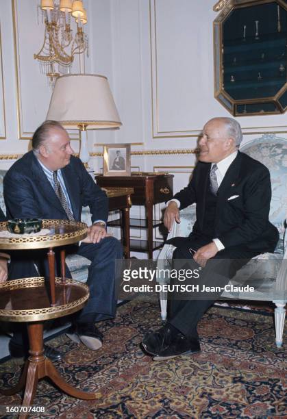 Official Visit Of Michel Poniatowski In Tunisia. En mars 1976, à l'occasion du vingtième anniversaire de l'indépendance de la Tunisie, le président...