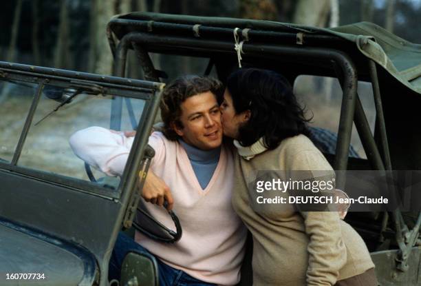 Rendezvous With Christina Onassis And Thierry Roussel Before Marriage. Bonneville- mars 1984- Portrait de Christina ONASSIS et Thierry ROUSSEL avant...