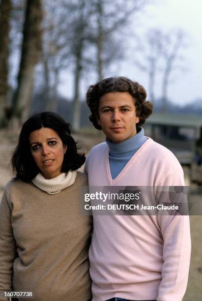 Rendezvous With Christina Onassis And Thierry Roussel Before Marriage. Bonneville- mars 1984- Portrait de Christina ONASSIS et Thierry ROUSSEL avant...